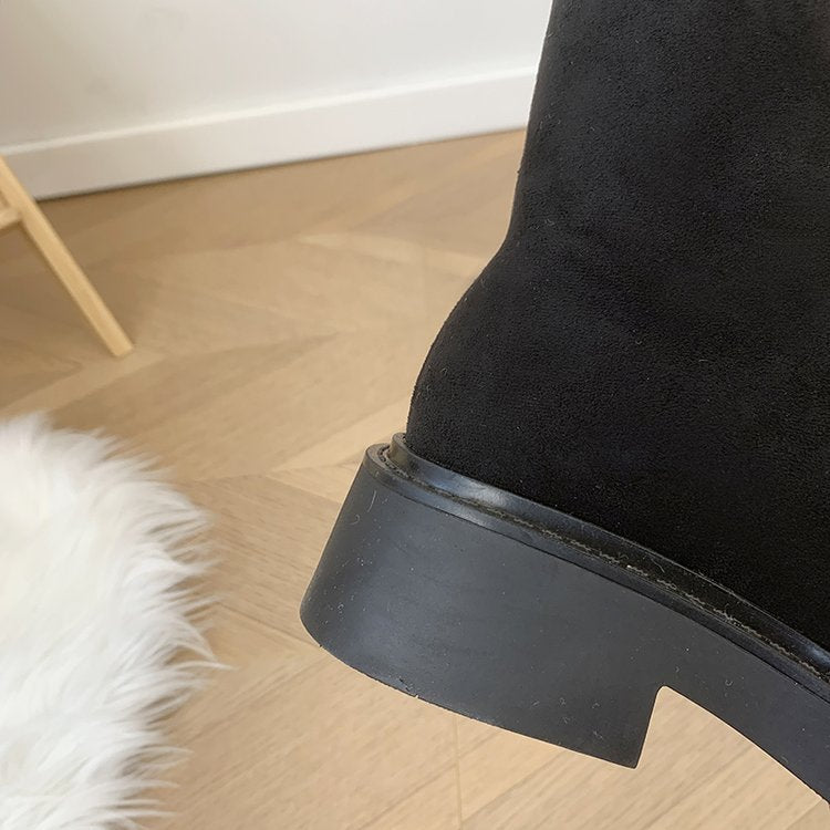 Two-Style Convertible Suede Boots