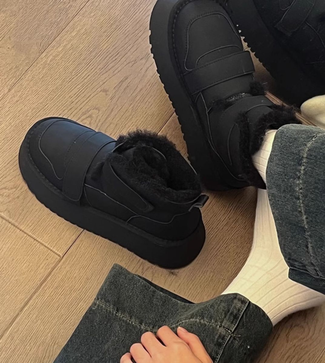 Velcro Plush Winter Boots