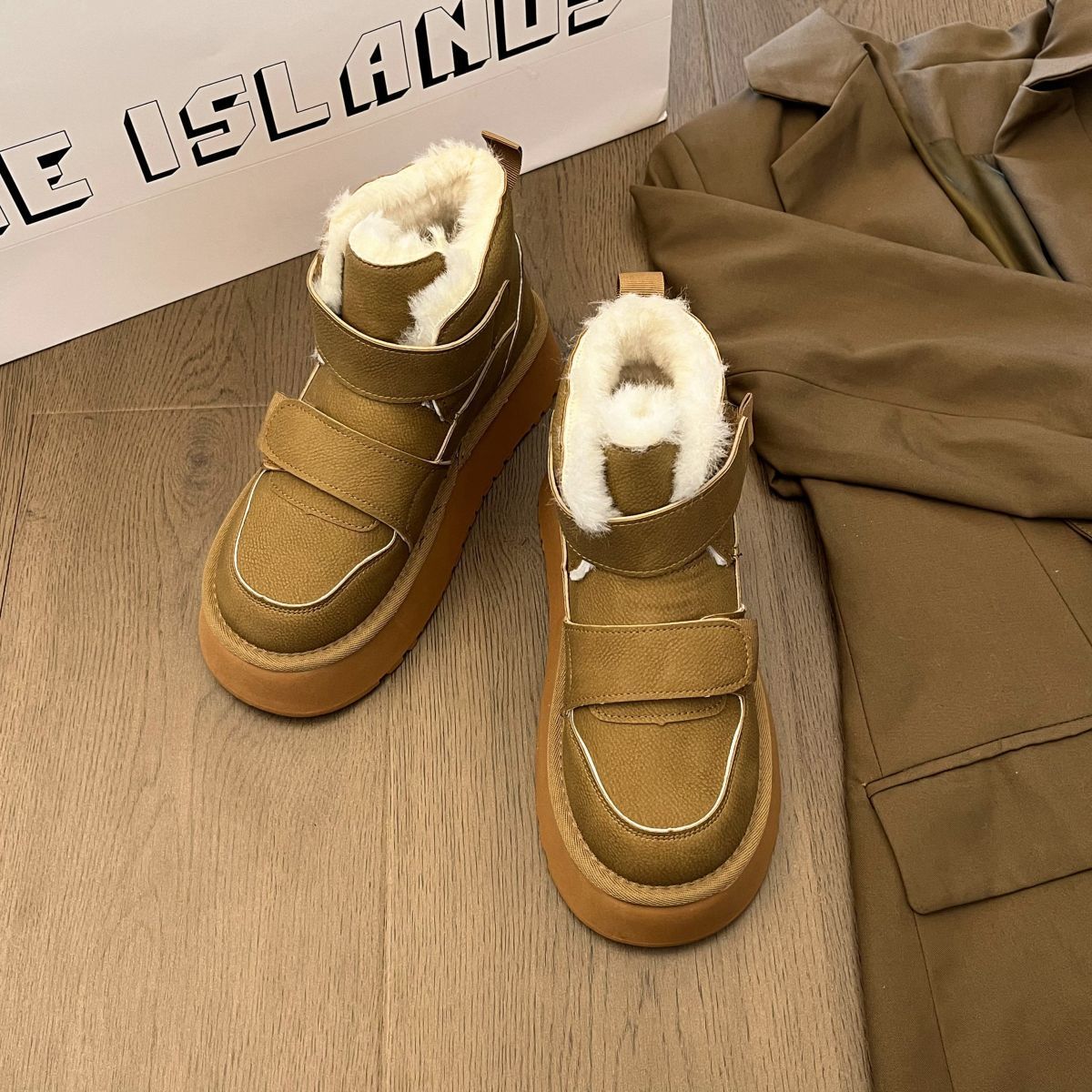 Velcro Plush Winter Boots