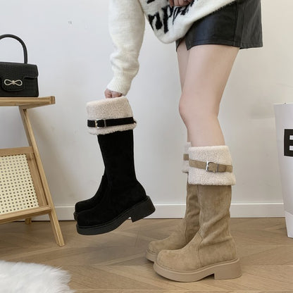 Two-Style Convertible Suede Boots
