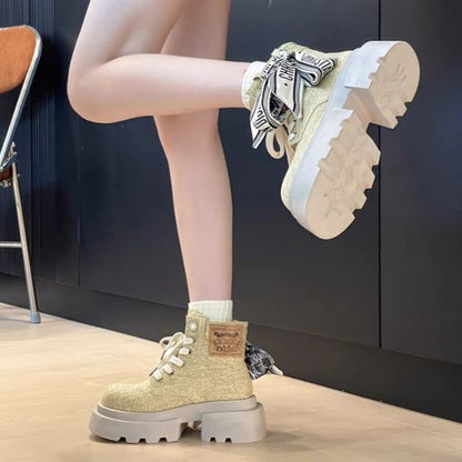 Statement Scarf Accent Boots